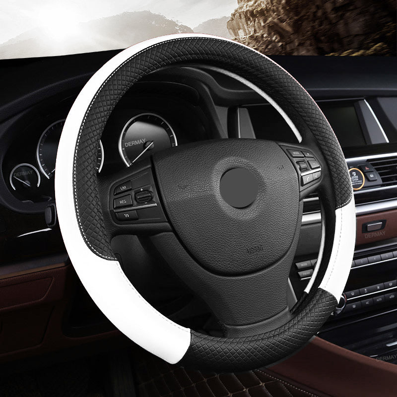 Universal Faux Leather Steering Wheel Cover