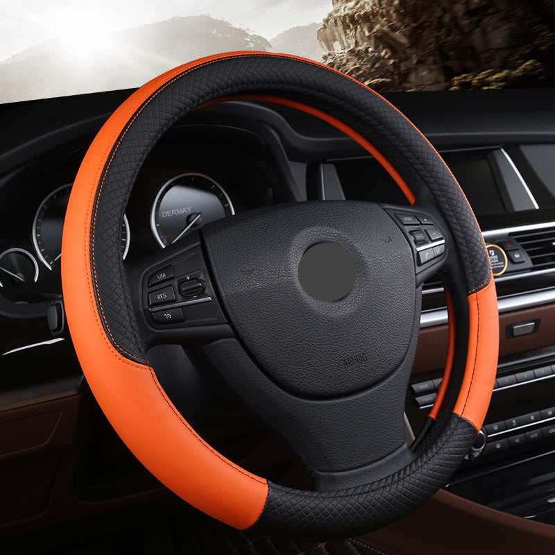 Universal Faux Leather Steering Wheel Cover