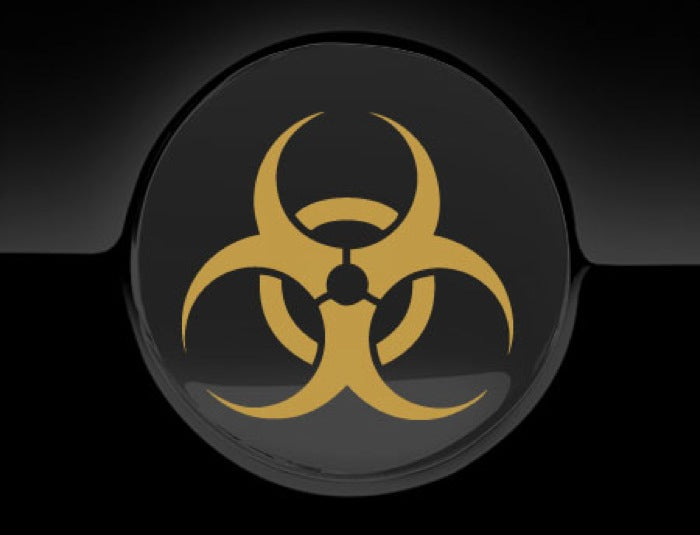 Biohazard Fuel Cap Cover Car Decal