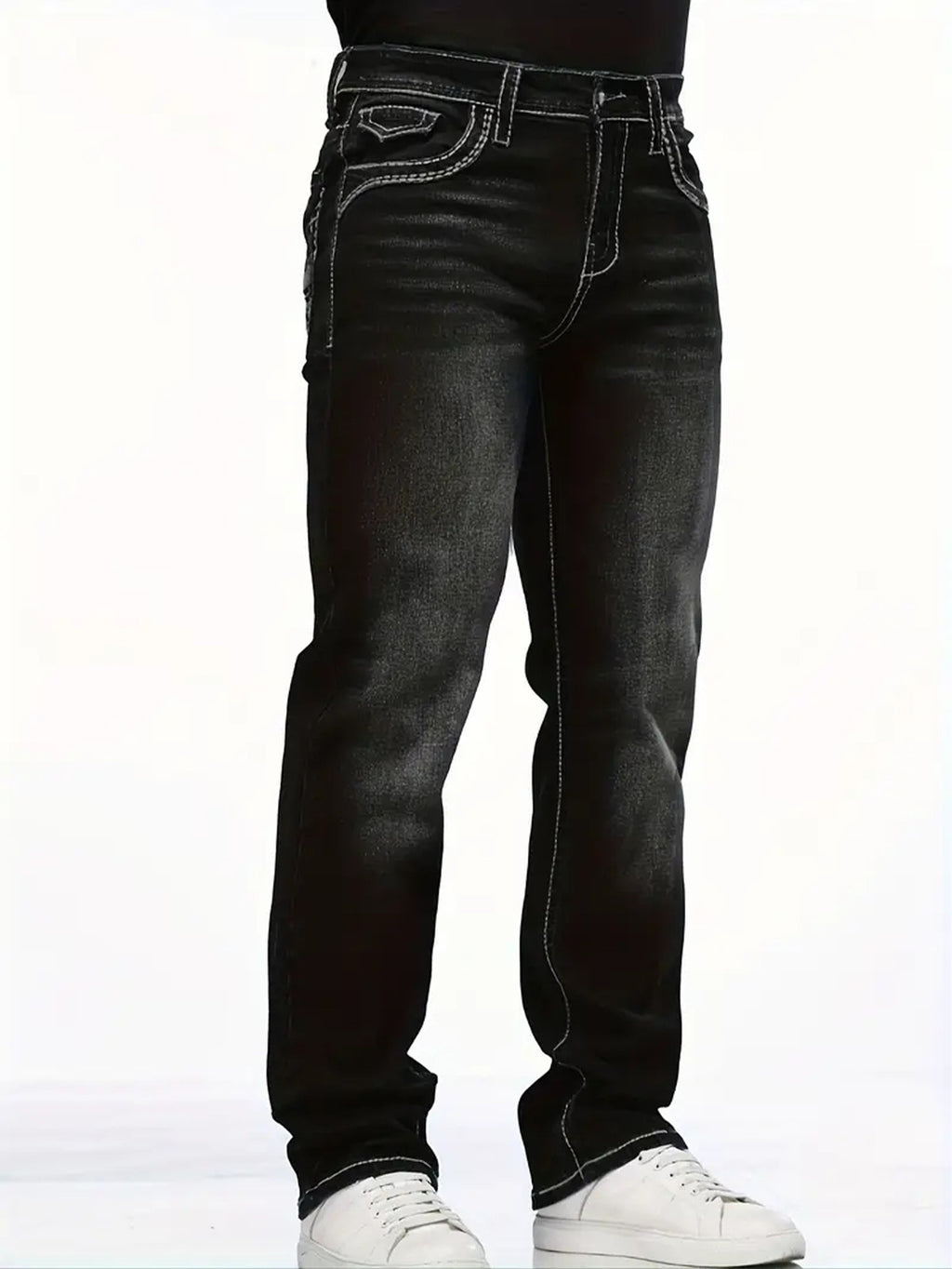 Men's Slim-Fit Denim Trousers