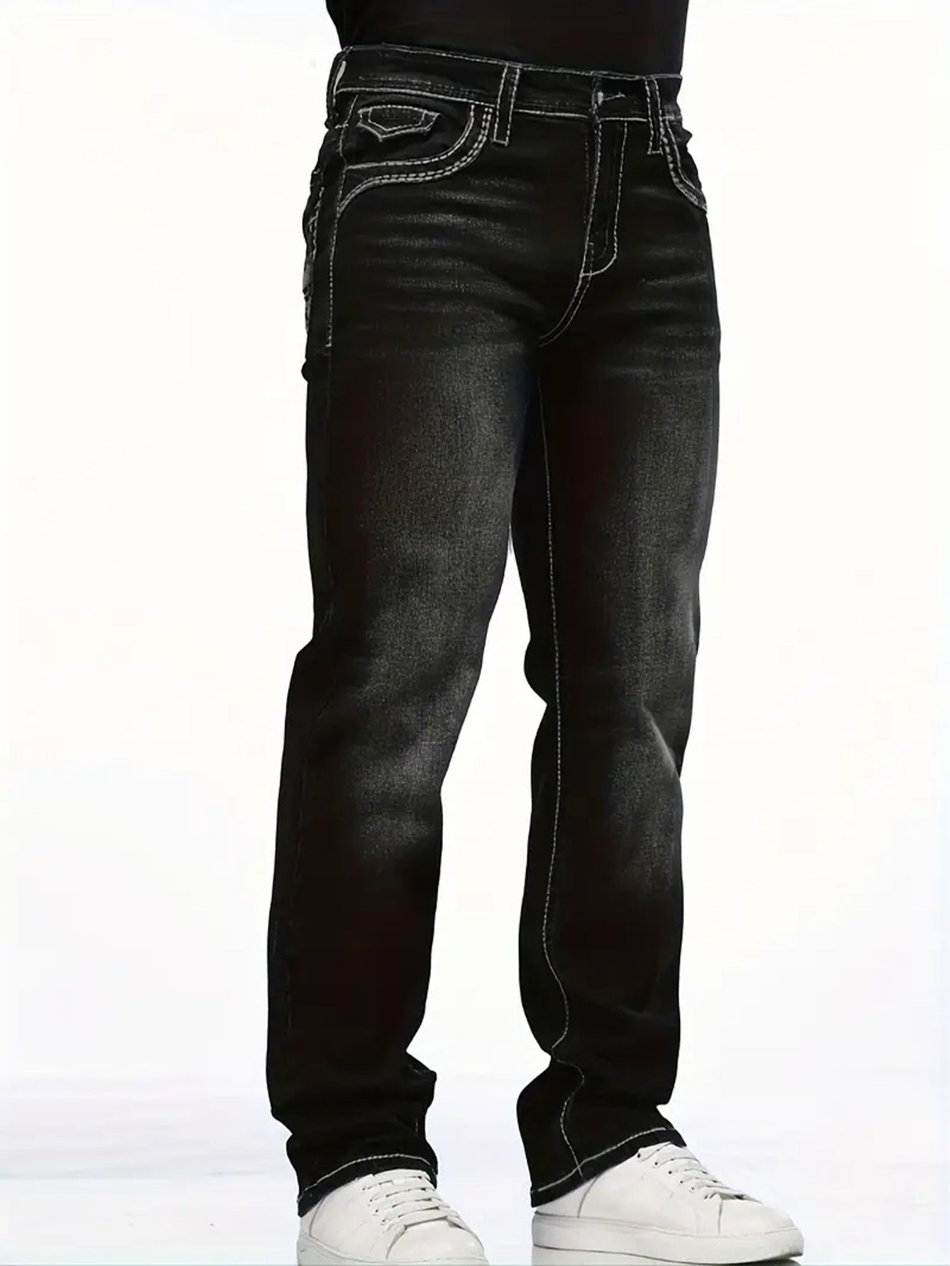 Men's Slim-Fit Denim Trousers