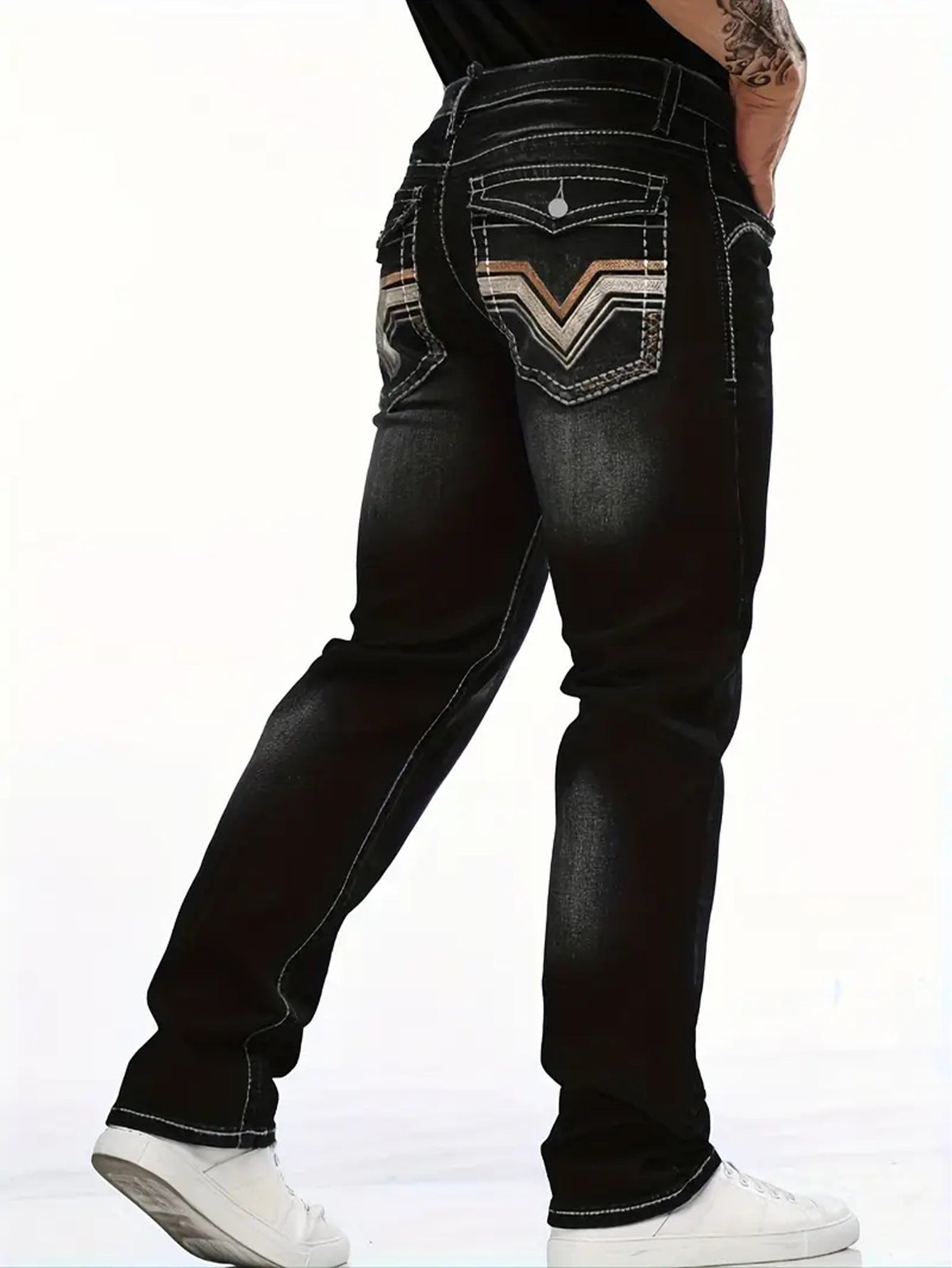 Men's Slim-Fit Denim Trousers