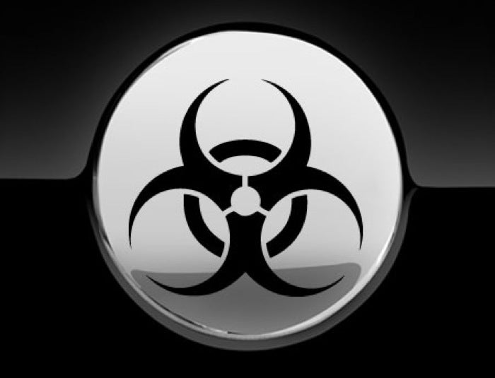 Biohazard Fuel Cap Cover Car Decal