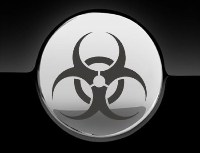 Biohazard Fuel Cap Cover Car Decal