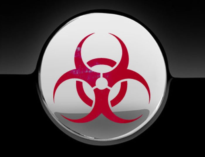 Biohazard Fuel Cap Cover Car Decal