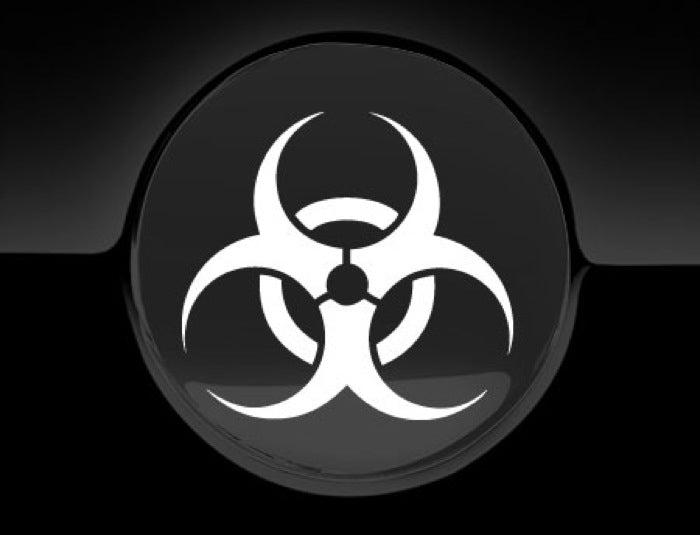 Biohazard Fuel Cap Cover Car Decal