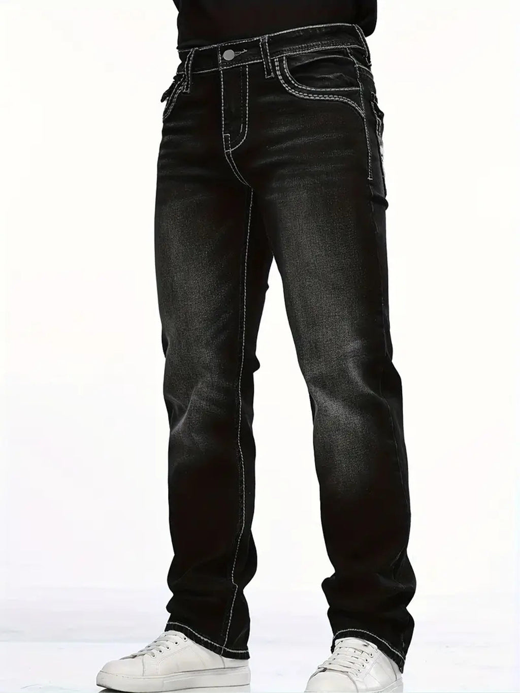 Men's Slim-Fit Denim Trousers