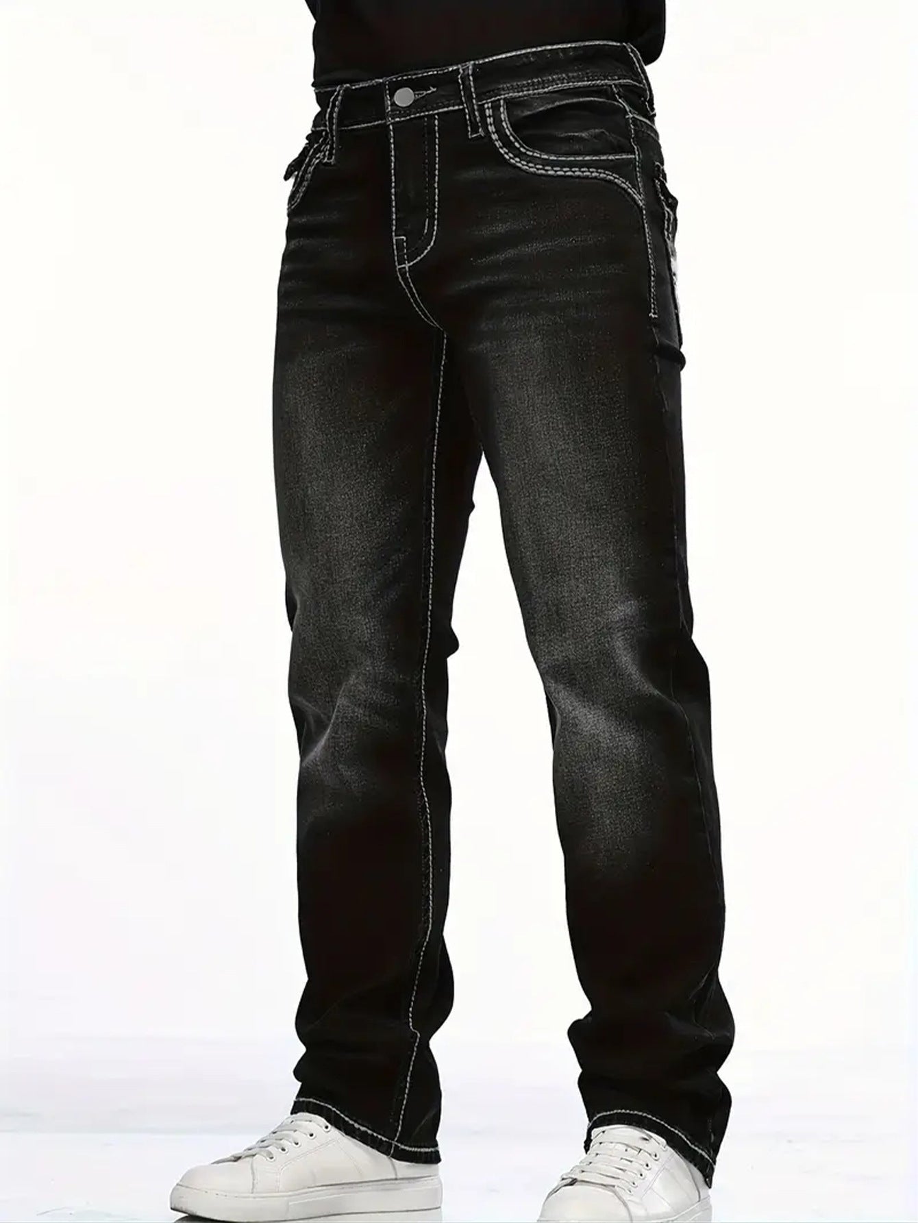 Men's Slim-Fit Denim Trousers
