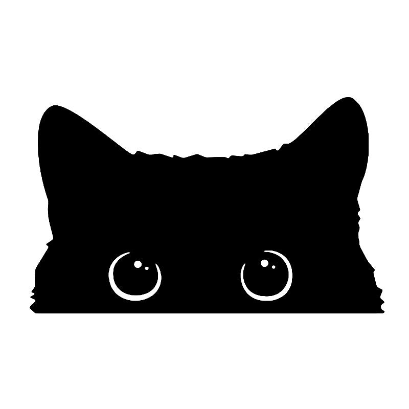 Black Cat Decal