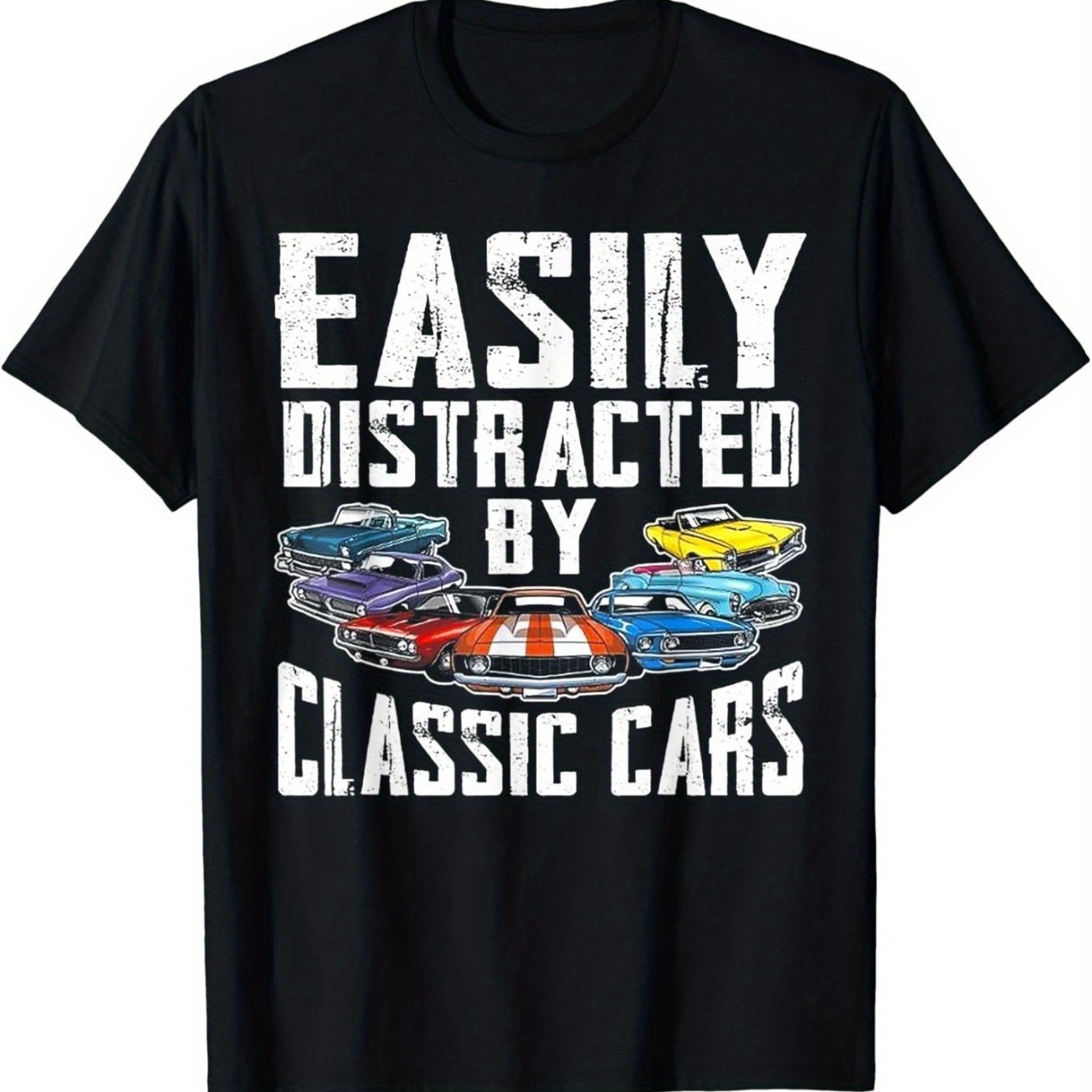 Men's Easily Distracted By Classic Cars Shirt